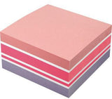 Soennecken Haftnotizwürfel Farbmix Brilliant 75 x 75 mm, 400 Blatt, rot/weiß/pink/violett