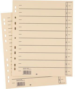 Soennecken Trennblatt oeco A4 180g Recyclingkarton chamois 100 Stück
