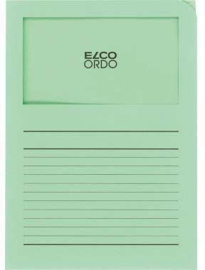 ELCO Sichtmappe Ordo classico A4 blau, 100 St./Pack. – mit Sichtfenster