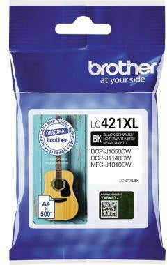Brother Tintenpatrone LC421XLBK Original Schwarz für ca. 500 Seiten