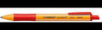STABILO pointball Kugelschreiber 0,5mm rot – Druckmechanik, rutschfeste Griffzone, Made in Germany