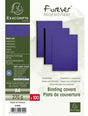Exacompta EVERCOVER Einbanddeckel A4 blau 270 g/m² 100 Stück Lederoptik