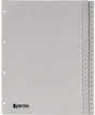 HETZEL Zahlenregister 1-52 DIN A4 grau – 52-teiliges PP-Register mit Universallochung