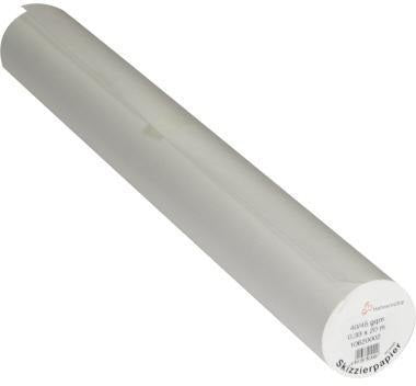 Hahnemühle Skizzenpapier 10620002, 40/45 g/m², 20 m x 33 cm, hochweiß, transparent
