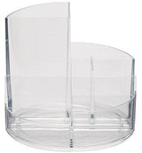 MAUL Stifteköcher 4117637 rund 6 Fächer Kunststoff blau – Schreibtisch-Organizer