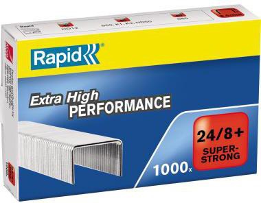 Rapid Heftklammern Super Strong 24/8+ – 1.000 Stück, verzinkter Stahl, für K1/K2/S50/S60