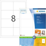 HERMA Universaletikett PREMIUM 4624 – 1.600 Etiketten, 97 x 67,7 mm, weiß, matt