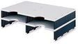 styro Aufbaueinheit styrodoc duo 268-1202.98 – 4 Fächer, grau/schwarz, DIN C4