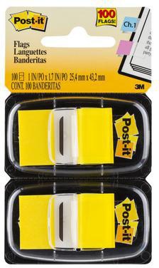 Post-it Haftstreifen Index Standard 680-RD2, 50 Blatt, rot, 2 Stück pro Pack – zum Markieren und Strukturieren