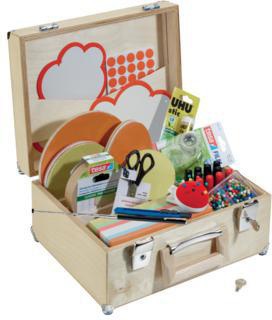 FRANKEN Moderationskoffer U-Act!Line® – 2.200-teiliges Set aus Birkenholz