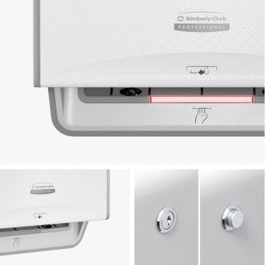 KIMBERLY-CLARK PROFESSIONAL ICON Handtuchspender weiß – Automatisch, inkl. Blende