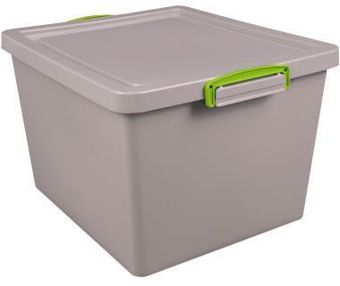 Really Useful Box Aufbewahrungsbox 33,5 l nestbar taubengrau aus 100 % recyceltem Polypropylen