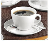 Esmeyer Kaffeetasse BISTRO 200 ml Porzellan weiß inkl. Untertasse 6 St./Pack.