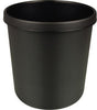 helit Papierkorb the firefighter 12 l – schwer entflammbar, 26,7 x 27 cm, schwarz