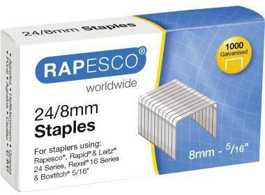 Rapesco Heftklammern 24/8 mm – 5.000 Stück verzinkter Stahl