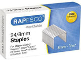 Rapesco Heftklammern 24/8 mm – 5.000 Stück verzinkter Stahl