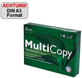Multicopy Kopierpapier DIN A3 80 g/m² weiß 500 Blatt – The Reliable Paper