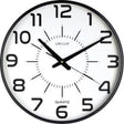 UNILUX Wanduhr Maxi Pop Black 37,5 cm – Lautloser Quarzmechanismus, inkl. Batterien, schwarz