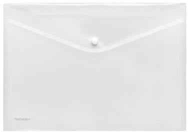 FolderSys Sammelhülle DIN A4 quer transparent 10 St./Pack. – dokumentenechte Schutzhülle mit Klappdeckel & Druckknopf
