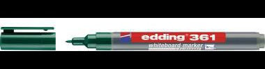 edding Boardmarker 361 – Schnelltrocknender Whiteboardmarker, schwarz, 1 mm, nachfüllbar