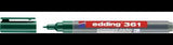 edding Boardmarker 361 – Schnelltrocknender Whiteboardmarker, schwarz, 1 mm, nachfüllbar