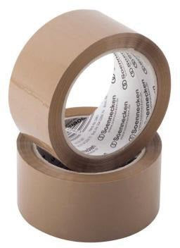 Soennecken Packband 5860 50mm x 66m transparent – 6 Rollen Polypropylen, leise abrollend