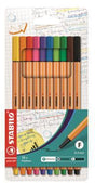 STABILO point 88 Fineliner 0,4 mm farbig sortiert 10er-Pack – Präzision in 10 Farben