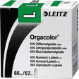Leitz Buchstabensignal Orgacolor 66211000 L dunkelgrün 250 Stück selbstklebend
