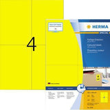 HERMA Universaletiketten SPECIAL 4396 gelb 105 x 148 mm 400 Stück für Warnhinweise und Farbcodierung