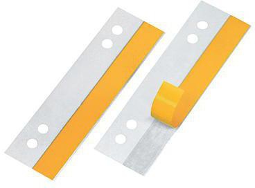 VELOFLEX HEFTFIX Heftstreifen 3 x 10,5 cm glasklar Hartfolie 100 Stück