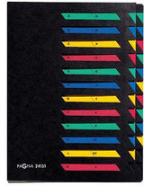PAGNA Ordnungsmappe Deskorganizer Classic 24 Fächer DIN A4 blau – A-Z, Gummizug, Made in Germany