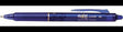 PILOT FriXion Clicker Tintenroller 1.0 – Radierbarer Tintenroller mit Druckmechanik, Blau
