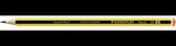 STAEDTLER Noris 120 Bleistift 2B sechskant gelb/schwarz – bruchfeste Mine, Made in Germany