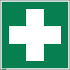 E003 Erste Hilfe als Fahnenschild