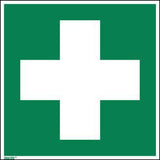 Hinweisschild Defibrillator E010 Fahnenschild 200x200 mm Hart-PVC nachleuchtend von Soennecken