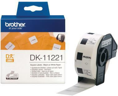 Brother Endlosetikettenrolle DK11221 23x23mm Papier quadratisch weiß