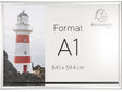 Exacompta Wandplakatrahmen Office DIN A1 Aluminium/Acrylglas – Bilderwechselrahmen