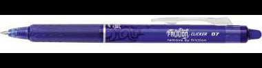 PILOT FriXion Clicker Tintenroller 0,4 mm – radierbarer Tintenroller mit Druckmechanik, schwarz