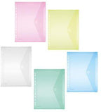 je 2 x transparent, blau, grün, gelb, rot
