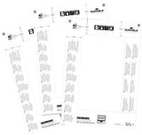 DURABLE Einsteckschild BADGEMAKER 61x210 mm weiß 20 St./Pack – Mikroperforierte Einleger für Laserdrucker