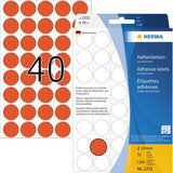 HERMA Markierungspunkt 2251, 19 mm, gelb, 1.280 Stück – Selbstklebende Papier-Etiketten