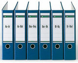 LEITZ A-Z Register 13360085 DIN A4 Überbreite, Tauenpapier recycelt grau, 540 Registerblätter für 36 Ordner