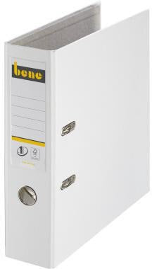 BENE Ordner 291400 blau DIN A4 80 mm PP FSC – Klassischer Standardordner