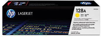 HP 128A Toner gelb CE322A – Original LaserJet Tonerkassette für ca. 1.300 Seiten