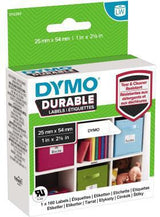 DYMO Hochleistungsetikett 25 x 54 mm weiß, 2 Rollen à 350 Etiketten, Polypropylen