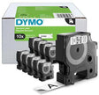 DYMO D1 Schriftbandkassette 19 mm x 7 m, schwarz auf weiß, 10er-Pack
