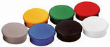 DAHLE Haftmagnet 95524-21413 24mm weiß 10 St./Pack. – Runde Präsentationsmagnete mit Griffrand