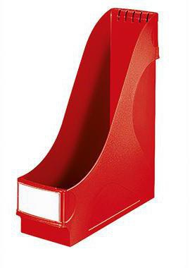 Leitz Stehsammler 24250025 DIN A4 92 mm Polystyrol rot – extrabreit, stabil und standsicher