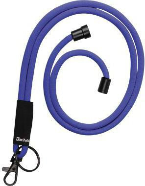DJOIS Umhängeband 200541 Textilband 5 mm mit Karabinerhaken & Schlüsselring, blau
