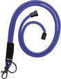 DJOIS Umhängeband 200541 Textilband 5 mm mit Karabinerhaken & Schlüsselring, blau